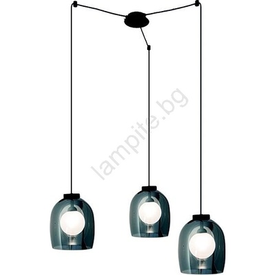 ZAMBELIS LIGHTS 22145 - Пендел 3xG9/5W/230V паяк черен (UN0857)