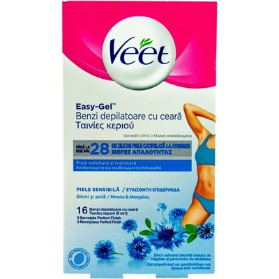 Veet Ленти за подмишници и бикини Blossom, 16 броя