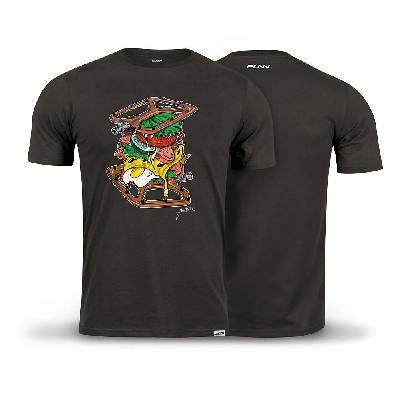 FUNN Python Burger tee - tričko šedé M