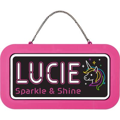 Albi Neonová cedulka se jménem - Lucie