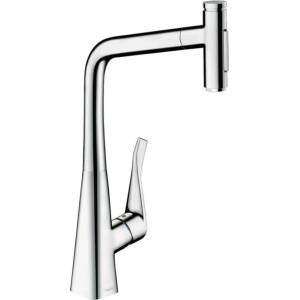 Hansgrohe Кухненски смесител Hansgrohe Metris M71 320 с издърпващ се душ с 2 струи 73820000 (73820000)