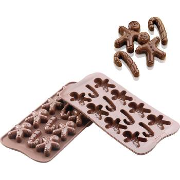 Silikomart Форма за шоколадови бонбони Scg12 Mr Ginger силиконова (22.112.77.0065)