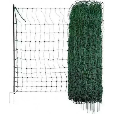Sieť pre hydinu elektrifikovateľná 106cm s 2 špic. 50m zelenýicou