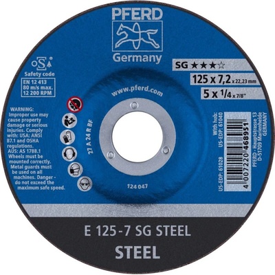 Pferd Brúsny kotúč lomený 125 x 22.23 mm 62212626 10 ks