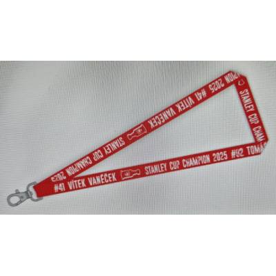 Snúrka na krk Tomáš Nose & Vítek Vaněček Stanley Cup Champion 2025 Florida Panthers lanyard
