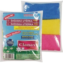 Clanax Sonic Švédská utěrka mikrovlákno 30 x 30 cm 180 g/m2 3 ks