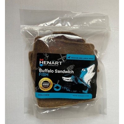 Henart Pet Products Buffalo sandwich ryba S 10 ks 250 g
