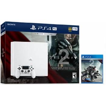 Sony PlayStation 4 Pro Glacier White 1TB (PS4 Pro 1TB) Destiny 2 Limited Edition