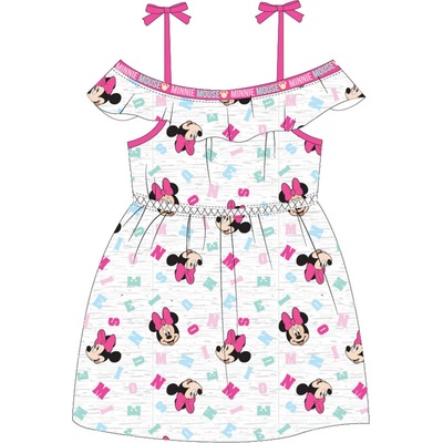 Minnie Mouse licencie dievčenské šaty 52239631 svetlo šedý melír