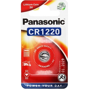 Panasonic Бутонна батерия литиева panasonic cr1220 3v (pan-bl-cr1220)