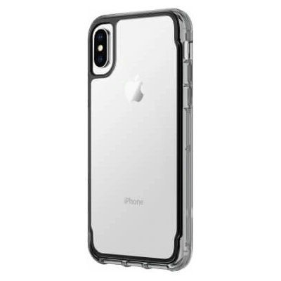 Griffin Survivor Clear - хибриден удароустойчив кейс за iPhone XS, iPhone X (черен-прозрачен)
