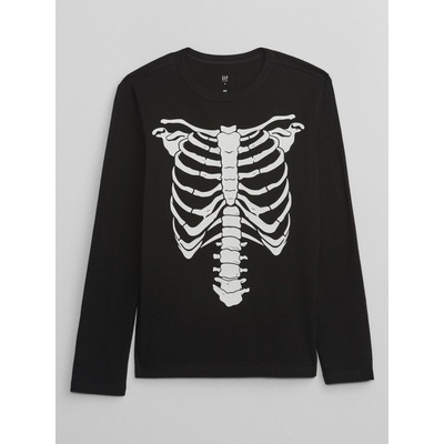 GAP detské tričko s potlačou Halloween čierna