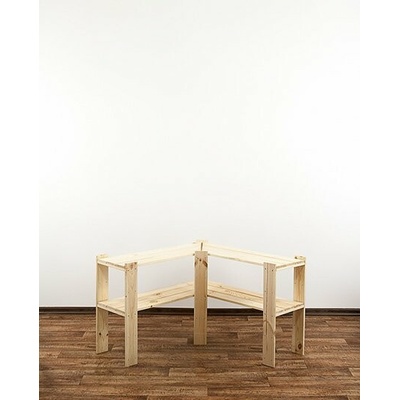 Wamar Sosenka Drevený regál rohový Maxi 2Z 64 x 85 x 30 cm borovica