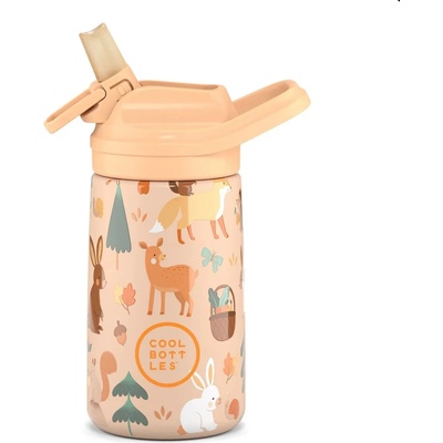 Cool Bottles Detská nerezová termofľaša Kiddie Woodland Buddies 350 ml