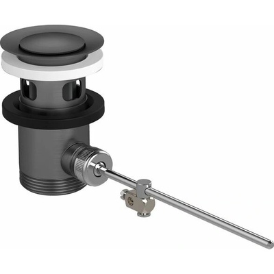 Hansgrohe Umyvadlová výpust s táhlem, kartáčovaný černý chrom 94139340