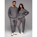 Ombre Clothing UNISEX спортен екип с панталони и суитшърт - сив V18 Z109 Ombre Clothing Ombre Clothing | Siv | МЪЖЕ | XS/S