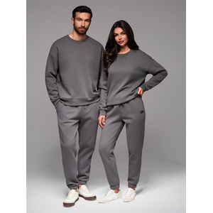 Ombre Clothing UNISEX спортен екип с панталони и суитшърт - сив V18 Z109 Ombre Clothing Ombre Clothing | Siv | МЪЖЕ | XS/S
