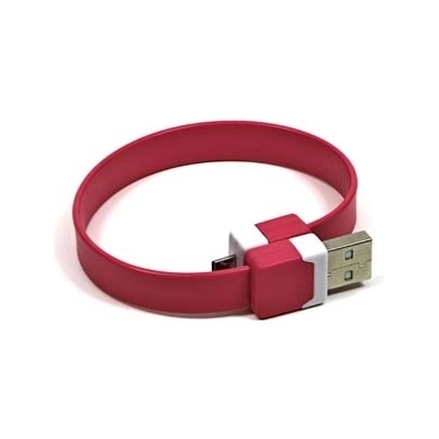 Logo KUAMXJS03UQL USB (2.0), USB A M- USB micro M, 0,25m, růžový