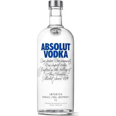 Absolut Vodka 40% 1 l (holá láhev)