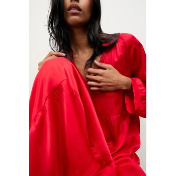 ANSWEAR Рокля Answear. LAB в червено дълга разкроена (95586.ILK)