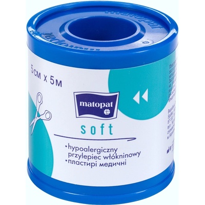 Matopat Matopat Soft priedušná náplasť z netkanej textílie na cievke 5 cm x 5 m 1 ks