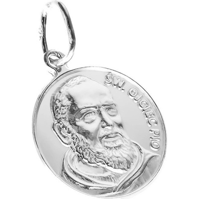 Argento Strieborný prívesok sv. Páter Pio 85654