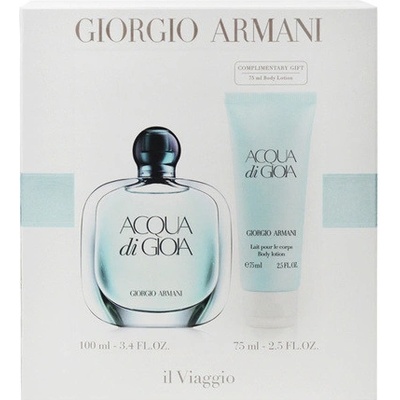 Giorgio Armani Acqua di Gioia EDP 100 ml + telové mlieko 75 ml pre ženy darčeková sada
