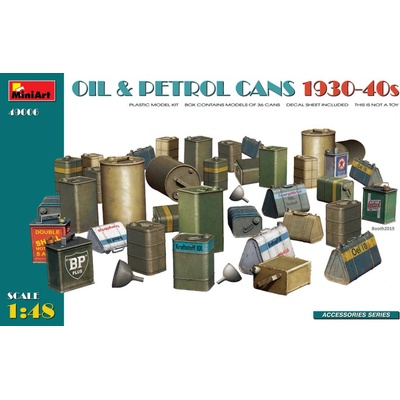 MiniArt Oil & Petrol Cans 1930 40s 1:48