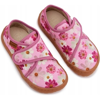 FRODDO DETSKÉ barefoot papuče NA SUCHÝ ZIPS PRE DIEVČATÁ G1700438-8 RUŽOVÉ