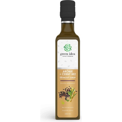 Green idea Sirup Třtinový Arónie + černý bez 25 0 ml