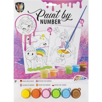 Grafix Malování podle čísel Jednorožec a Víla – Zboží Dáma