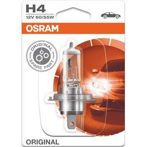 OSRAM Автомобилна крушка Osram OSRA64193BLI1, 60/55W, 1650/1000lm, H4, P43t, халогенна, 1 брой в опаковка (OSRA64193BLI1)