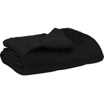Pure Line Home Всесезонна олекотена завивка Soft Duo All Season от микрофибър, черна