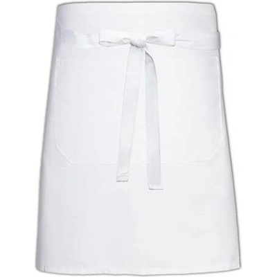 Link Kitchen Wear Pekařská zástěra s kapsou X964T White 90x50cm