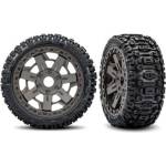 Traxxas колело 3.0", диск сив, гума Sledgehammer belted (2)