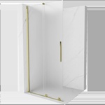 Mexen Velar плъзгаща се душ кабина Walk-in 100 x 200 см, матирано 8 мм, злато - 871-100-000-33-50 (871-100-000-33-50)
