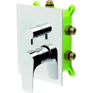 FERRO Titania Nice - Скрит кран за 3 уреда с корпус, хром BOX97051RX, 0 (BOX97051RX,0)