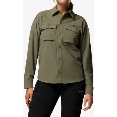Columbia Silver Ridge Elite Long Sleeve Woven stone green