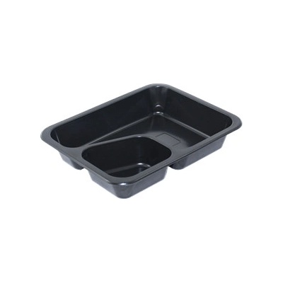 ECOFOL Plastová zatavovací miska COLT 2D černá PP 227x178x30 mm ideal pack® bal/50 ks