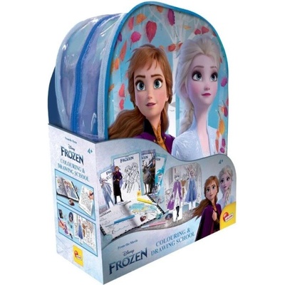 Lisciani Творчески комплект, Lisciani, Frozen, 2 в 1 раница с комплект за рисуване
