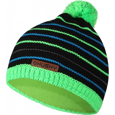 Husky Detská čiapka Cap čierna / neon zelená