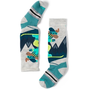 Smartwool Детски зимни чорапи Smartwool Kid's Winter F. Cushion Mountain Moose Pattern OTC Sports socks - Ash - размер 33-36 (EU) (201-7691-0614)