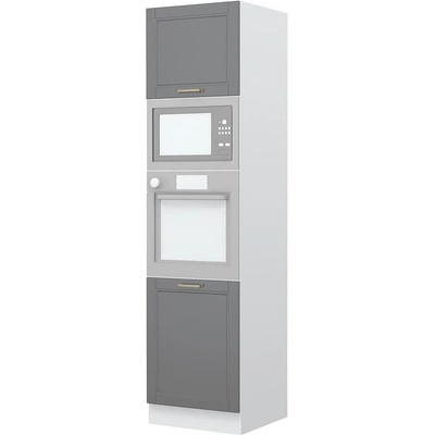 Висок шкаф за вграждане на фурна и микровълнова Tara K23-60-RM/4