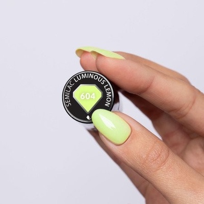 Semilac - gél lak 604 Luminous Lemon 7 ml Žltá