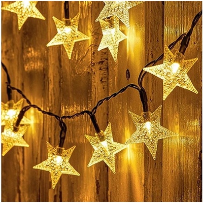 Brilagi Brilagi LED Solárna dekoračná reťaz STARS 50xLED/8 funkcií 7m IP65 teplá biela BG0837