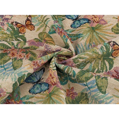 Gobelín - metráž, střední, 7 (270 g/m²) růžová sv. květy