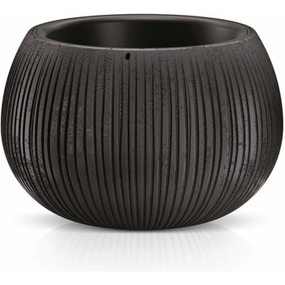 Prosperplast Kvetináč BETON BOWL s vložkou 37 cm čierna