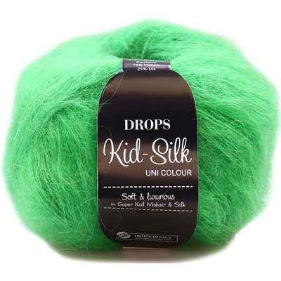 Drops Kid-Silk 48 papouščí zelená