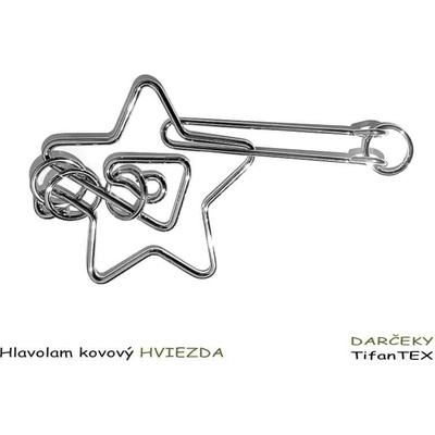 Hlavolam kovový Hviezda