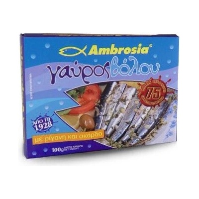 Ambrosia Vialco ančovičky v oleji s česnekem a oreganem 100 g